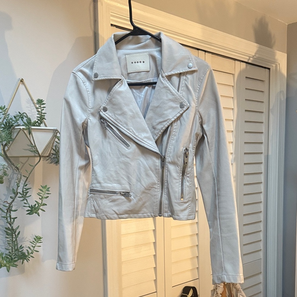 Blank NYC Women's Off-White Leather Jacket - Picture 2 of 8
